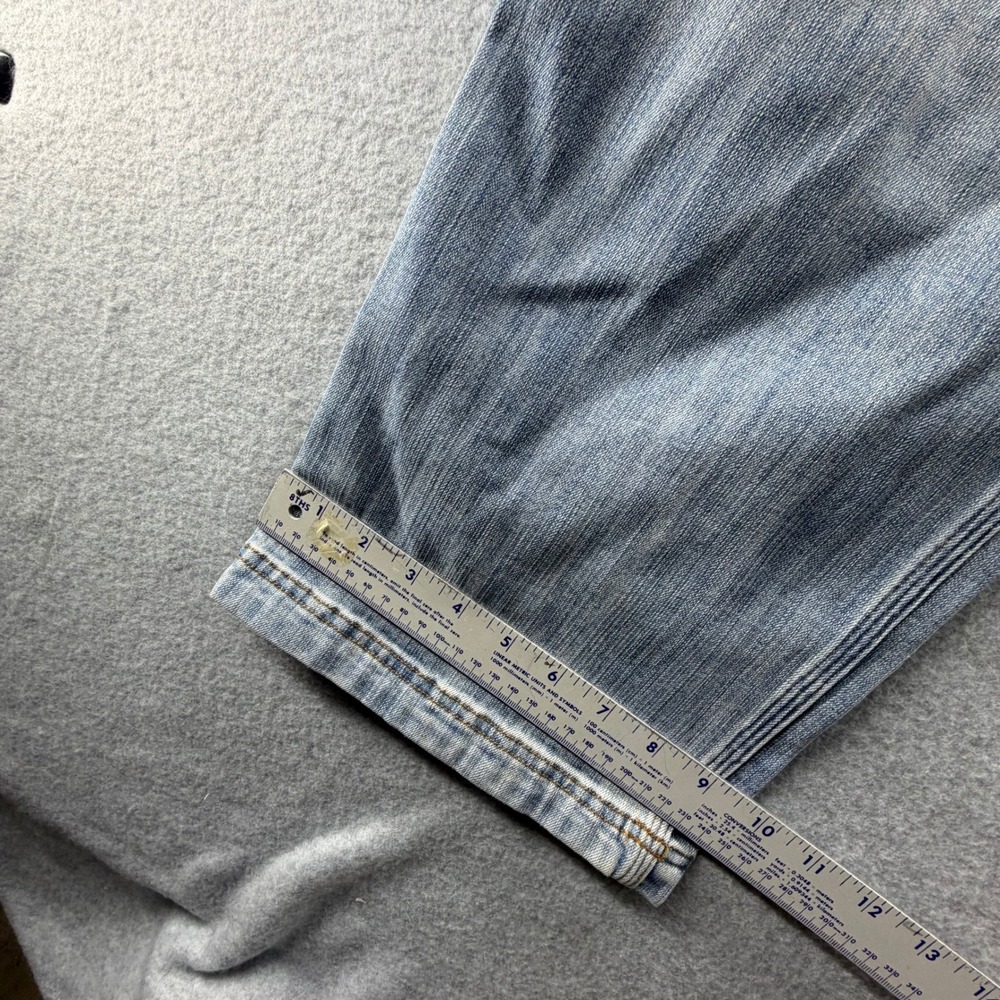 Duluth Trading Co Ballroom Double Flex Relaxed Fit Jeans Mens 48x30 Light Wash - Picture 2 of 12